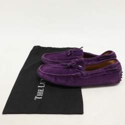 Tod's Purple Suede Loafers Size 42.5