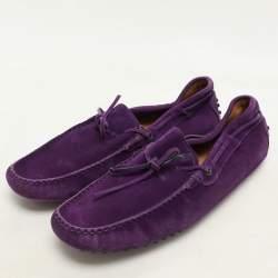 Tod's Purple Suede Loafers Size 42.5