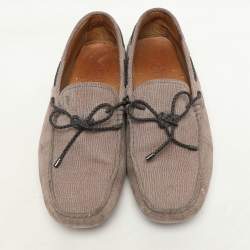 Tod's Beige Nubuck Leather Driver Loafers Size 41