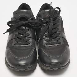 Tod's Black Nylon, Mesh and Leather Low Top Sneakers Size 41