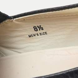 Pre Owned Tod's Navy Blue Leather Espadrille Loafers Size 42.5