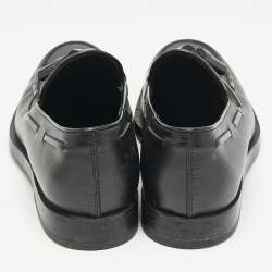 Tod's Black Leather Tassel Detail Loafers Size 42