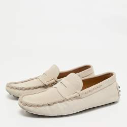 مملوكة مسبقًا حذاء لوفرز تودز جلد نوبوك رمادي فاتح سليب أون مقاس 43