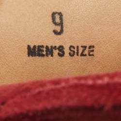 Tod's Dark Red Suede Slip On Loafers Size 43