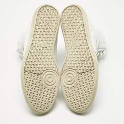 Tod's White Leather High Top Sneakers Size 44.5