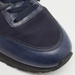 مملوكة مسبقًا حذاء رياضي تودز أربطة نايلون وجلد أسود مقاس 47