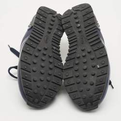 مملوكة مسبقًا حذاء رياضي تودز أربطة نايلون وجلد أسود مقاس 47