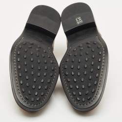 Pre Owned Tod's Brown Brogue Leather Lace Up Derby Size 48