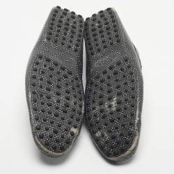 Pre Owned Tod's Two Tone Leather Slip On Driver Loafers Size 44.5