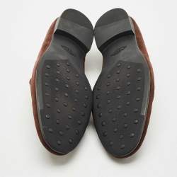 مملوكة مسبقًا حذاء لوفرز تودز بيني سويدي كاكي مقاس 42