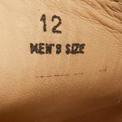 Pre Owned Tod's Dark Brown Leather Laccetto City Gommino Loafers Size 47