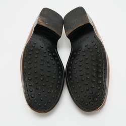 مملوكة مسبقًا حذاء لوفرز تودز سليب أون جلد بني مقاس 42