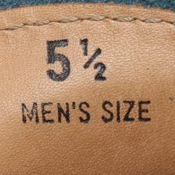 Pre Owned Tod's Blue Suede Gommino Loafers Size 39