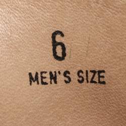 Pre Owned Tod's Green Leather Gommino Loafers Size 39.5