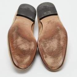 Pre Owned Tod's Brown Suede Slip On Penny Loafers Size 45.5