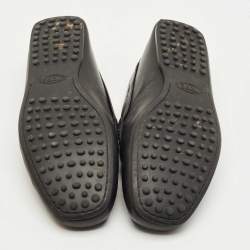 مملوكة مسبقًا Tod's Black Leather Slip On Loafers Size 41.5