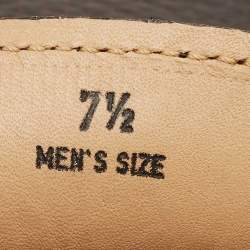 Pre Owned حذاء لوفرز تودز بجلد بني داكن بتصميم بيت سليب أون مقاس 41.5