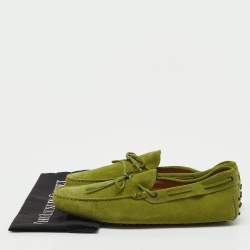 مملوكة مسبقًا لوفرز تودز سويدي أخضر سليب أون مقاس 45