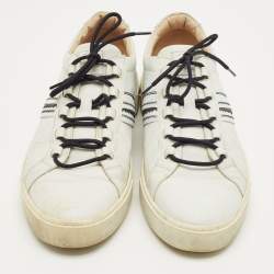 Pre Owned Tod's White Leather Low Top Sneakers Size 45