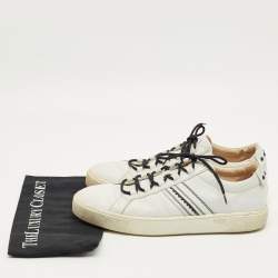 Pre Owned Tod's White Leather Low Top Sneakers Size 45