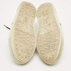 Pre Owned Tod's White Leather Low Top Sneakers Size 45