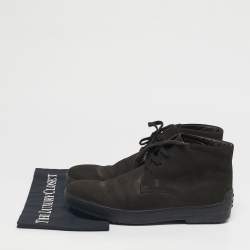 Pre Owned Tod's Brown Suede Desert Ankle Length Boots Size 43
