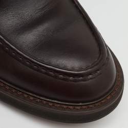 Pre Owned Tod's Dark Brown Leather Lace Up Derby Size 39