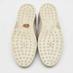 Pre Owned Tod's Light Brown Suede Slip On Sneakers Size 44