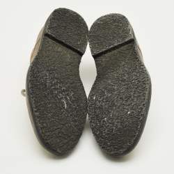 Pre Owned Tod's Grey Suede Lace Up Ankle Length Boots Size 41