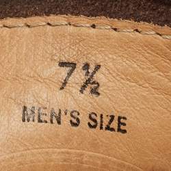 Pre Owned Tod's Brown Suede Ankle Length Boots Size 41.5