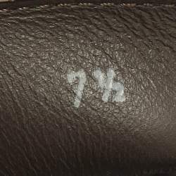 Pre Owned حذاء لوفرز تودز مزيين بشعار الماركة حرف تي مزدوج سويدي أسود مقاس 46.5