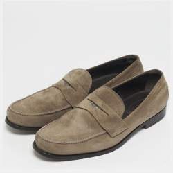 مملوكة مسبقًا Tod's Size 44 Brown Suede Penny Loafers