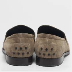 مملوكة مسبقًا Tod's Size 44 Brown Suede Penny Loafers