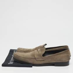 مملوكة مسبقًا Tod's Size 44 Brown Suede Penny Loafers
