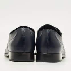 مملوكة مسبقًا Tod's Size 45.5 Navy Blue Leather Lace Up Derby
