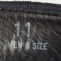 مملوكة مسبقًا Tod's Size 45.5 Navy Blue Leather Lace Up Derby