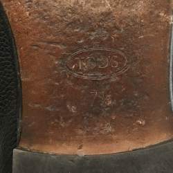 Pre Owned حذاء لوفرز تودز سليپ أون جلد أسود مقاس 41