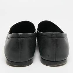 Pre Owned حذاء لوفرز تودز سليپ أون جلد أسود مقاس 41