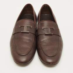 مملوكة مسبقًا حذاء لوفرز تودز سليپ أون جلد أسود مقاس 41