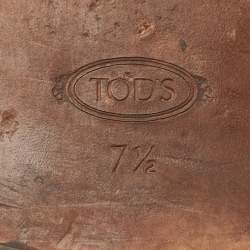 مملوكة مسبقًا حذاء لوفرز تودز سليپ أون جلد أسود مقاس 41