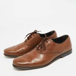 مملوكة مسبقًا Tod's Size 42.5 Brown Leather Lace Up Oxfords