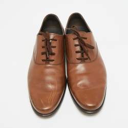 مملوكة مسبقًا Tod's Size 42.5 Brown Leather Lace Up Oxfords