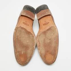مملوكة مسبقًا Tod's Size 42.5 Brown Leather Lace Up Oxfords