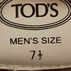 مملوكة مسبقًا حذاء رياضي تودز قماش، جلد وشامواه بيج ومرون لو توب مقاس 41.5