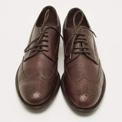 Pre Owned Tod's Size 42.5 Brown Leather Brogue Derby