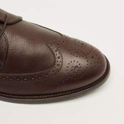 Pre Owned Tod's Size 42.5 Brown Leather Brogue Derby