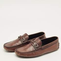 مملوكة مسبقًا Tod's Size 43 Brown Leather Penny Loafers