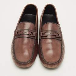 مملوكة مسبقًا Tod's Size 43 Brown Leather Penny Loafers