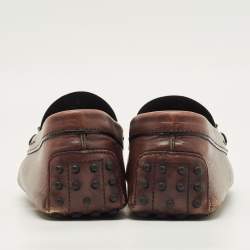 مملوكة مسبقًا Tod's Size 43 Brown Leather Penny Loafers