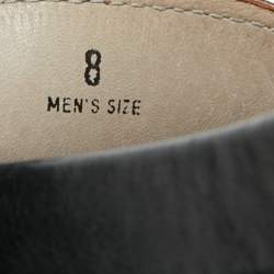 Pre Owned Tod's City Gommino Size 42 Black/Brown Leather Penny Loafers